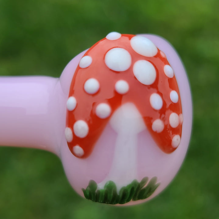 Mushroom Spoon Glass Pipe Glass Happy   