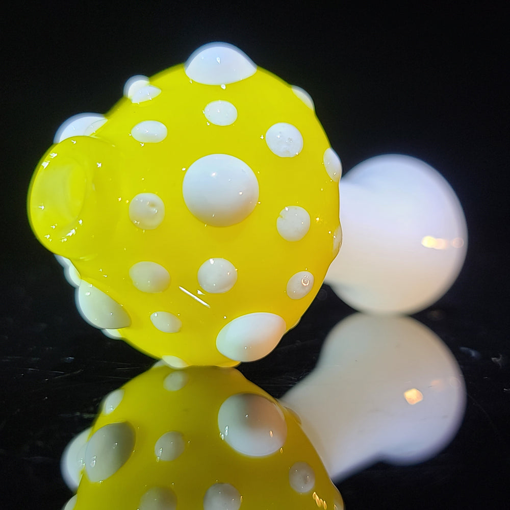 Happy Mushroom Chillum Glass Pipe Glass Happy   