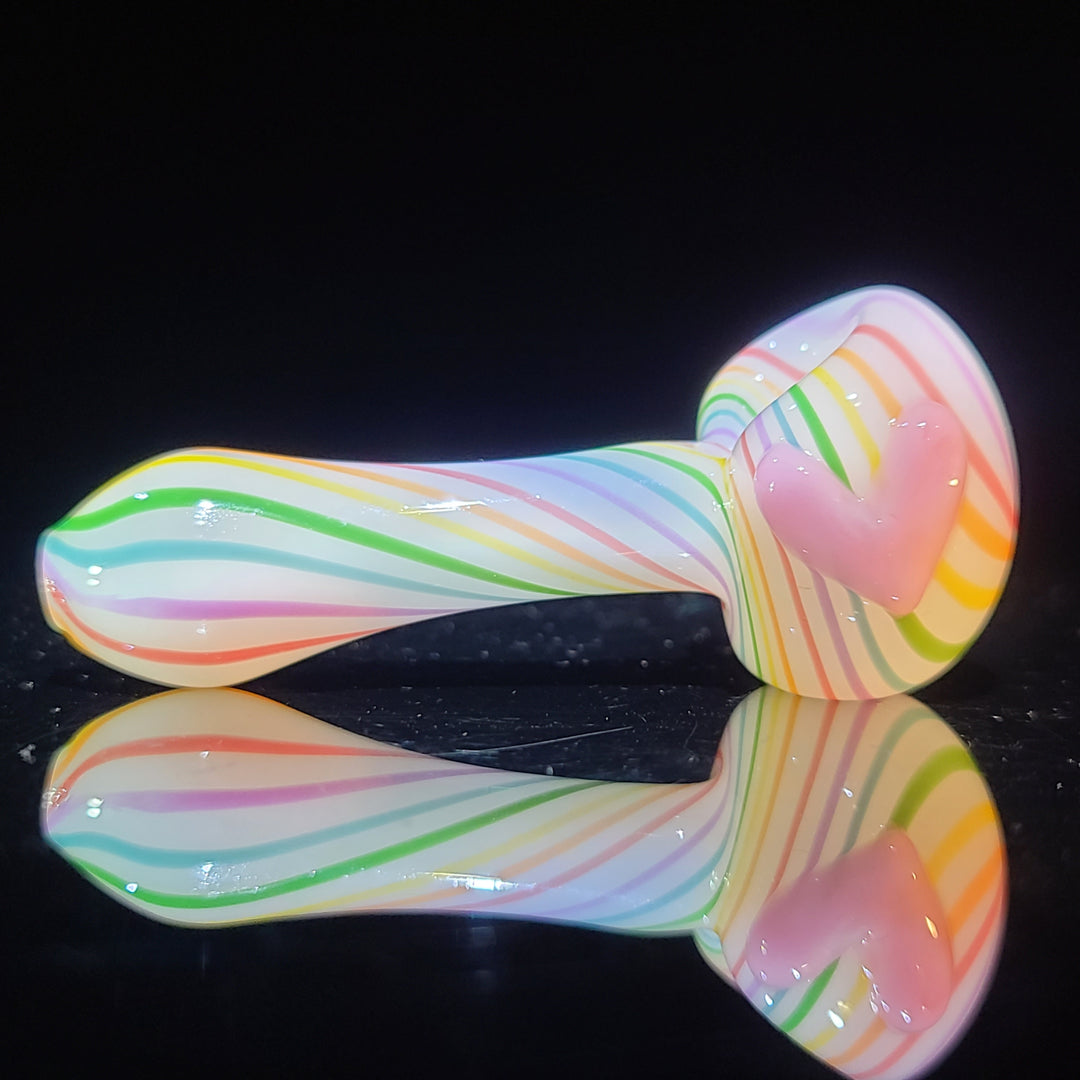 Fruit Stripe Heart Spoon Glass Pipe Glass Happy   