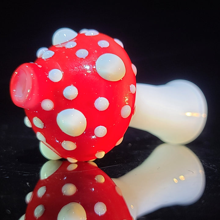 Happy Mushroom Chillum Glass Pipe Glass Happy   