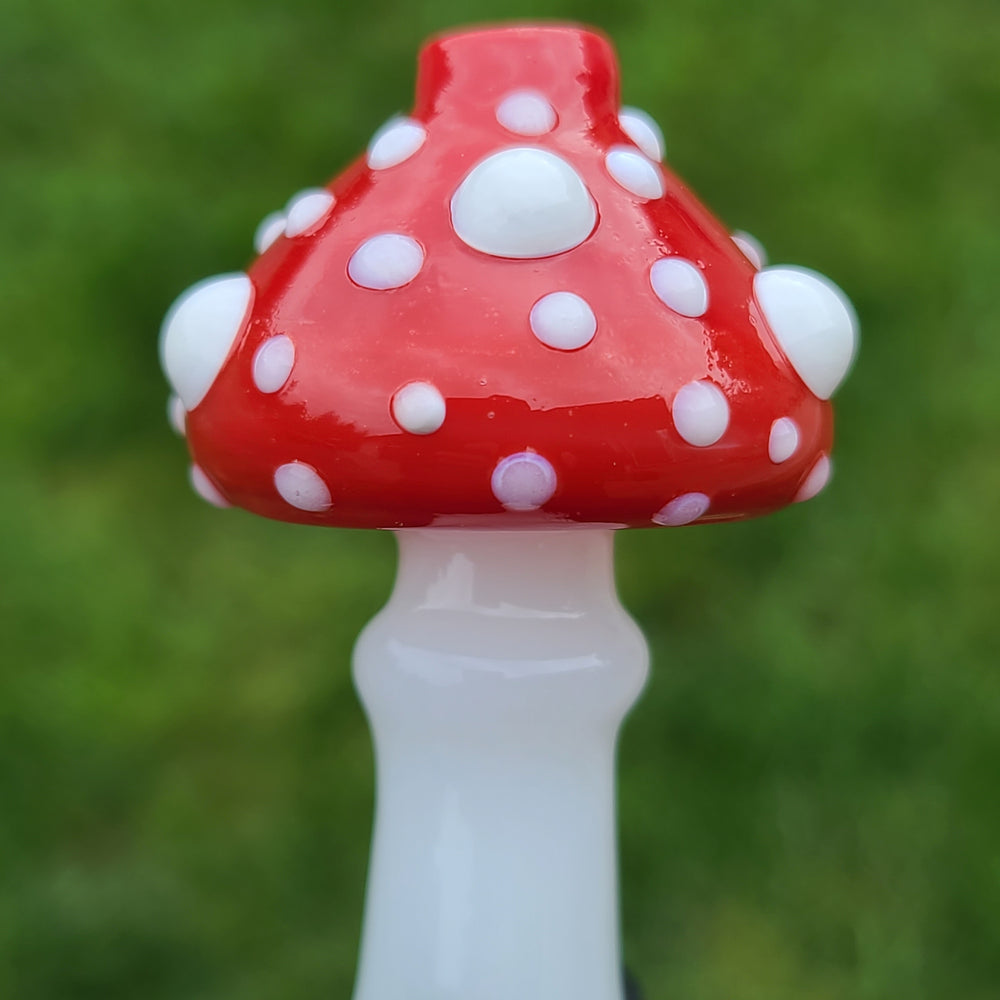 Happy Mushroom Chillum Glass Pipe Glass Happy   