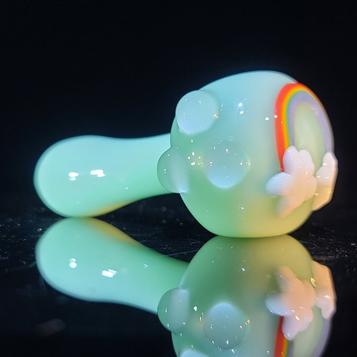 Rainbow Spoon Glass Pipe Glass Happy   