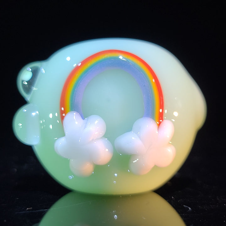 Rainbow Spoon Glass Pipe Glass Happy   