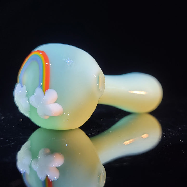 Rainbow Spoon Glass Pipe Glass Happy   