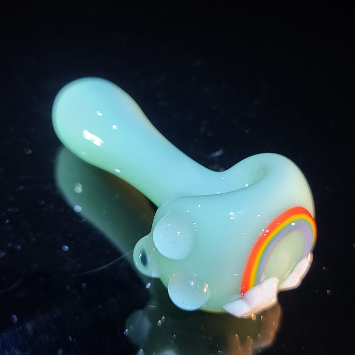 Rainbow Spoon Glass Pipe Glass Happy   