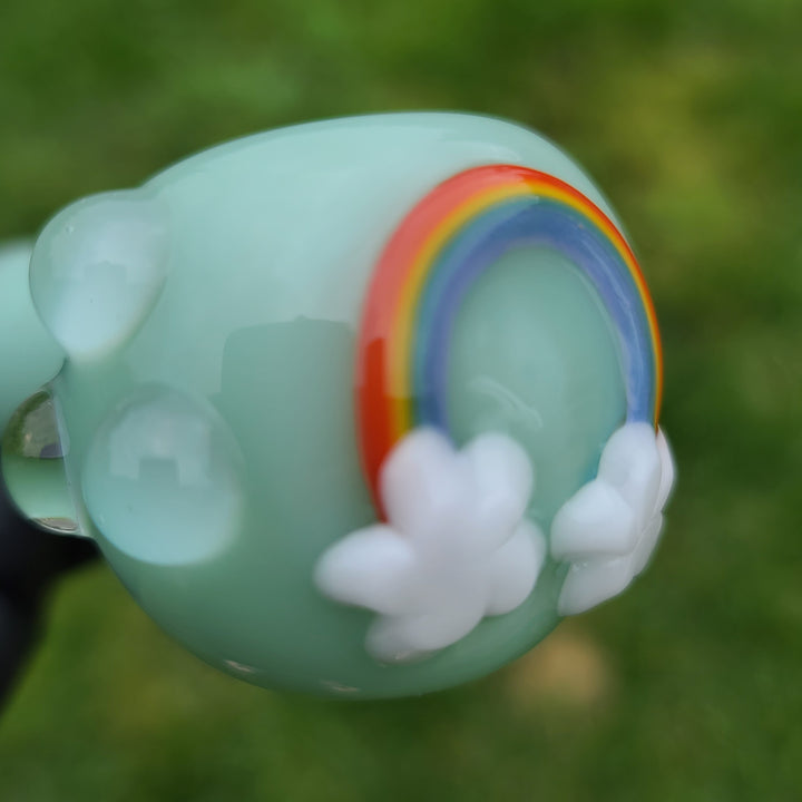 Rainbow Spoon Glass Pipe Glass Happy   