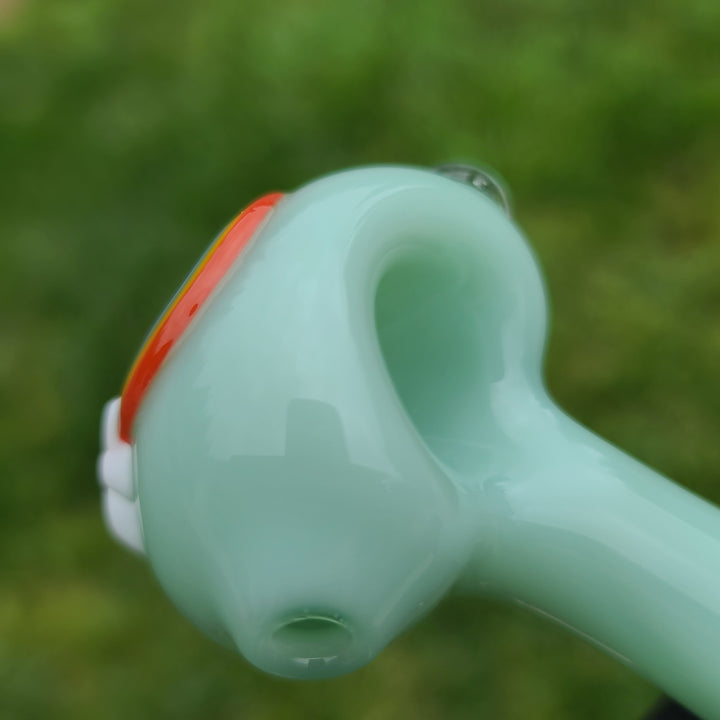 Rainbow Spoon Glass Pipe Glass Happy   
