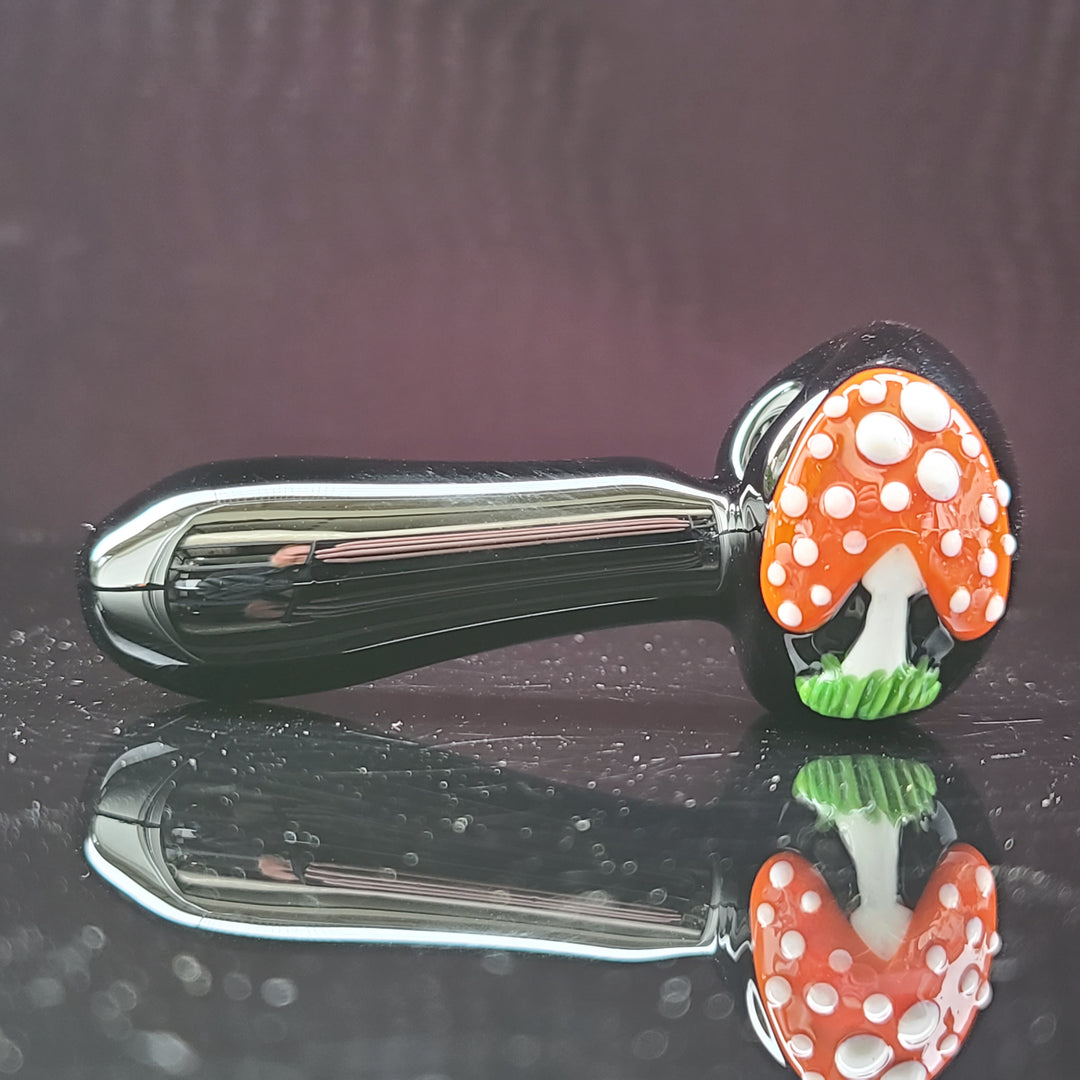 Mushroom Spoon Glass Pipe Glass Happy   