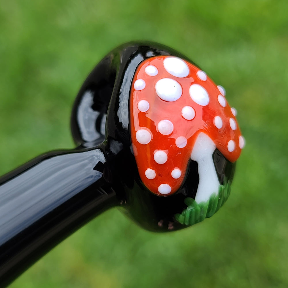 Mushroom Spoon Glass Pipe Glass Happy   