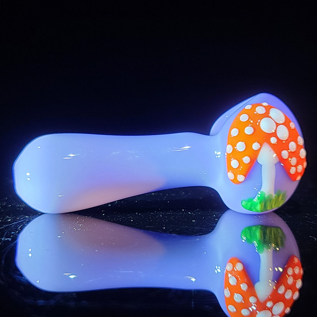 Mushroom Spoon Glass Pipe Glass Happy   