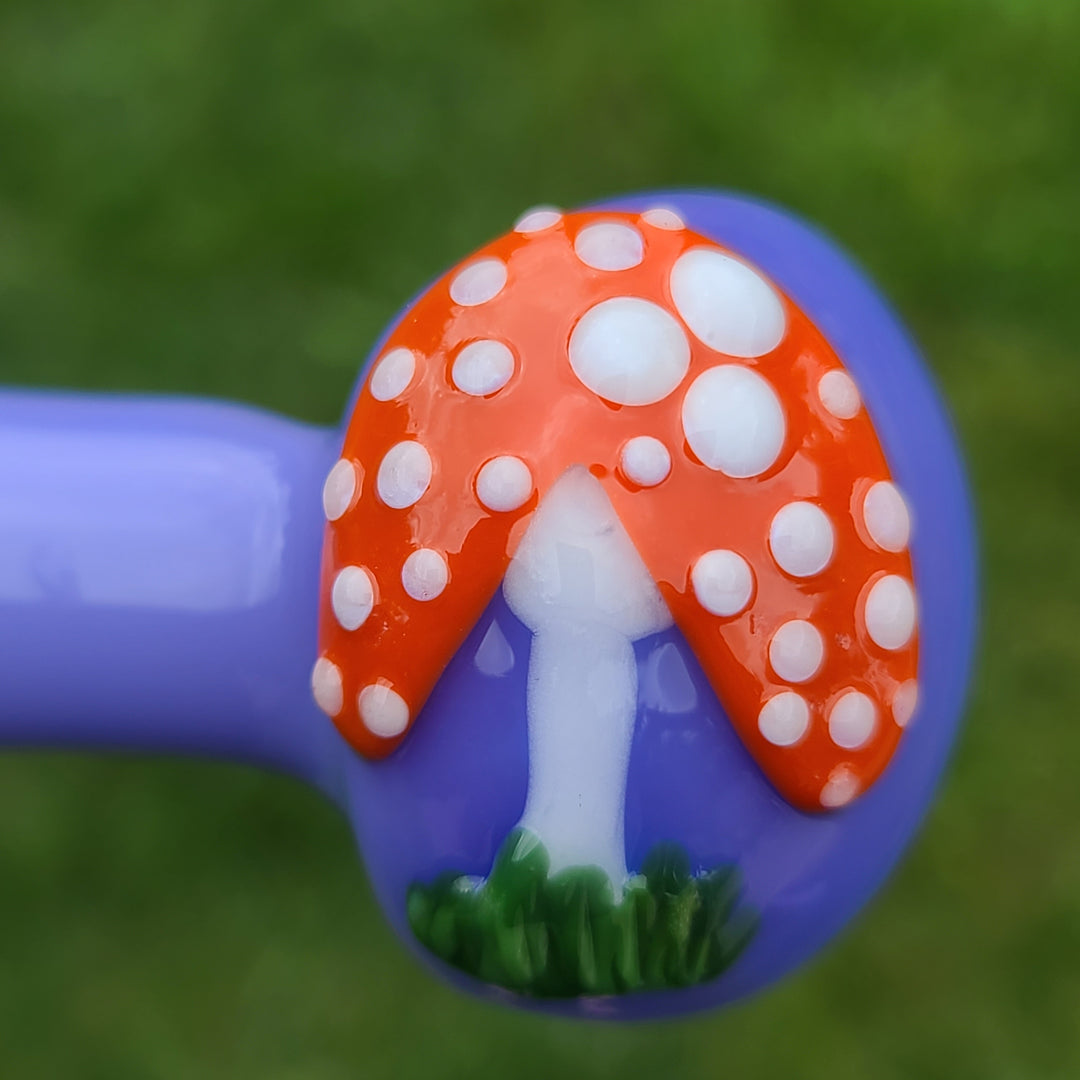 Mushroom Spoon Glass Pipe Glass Happy   