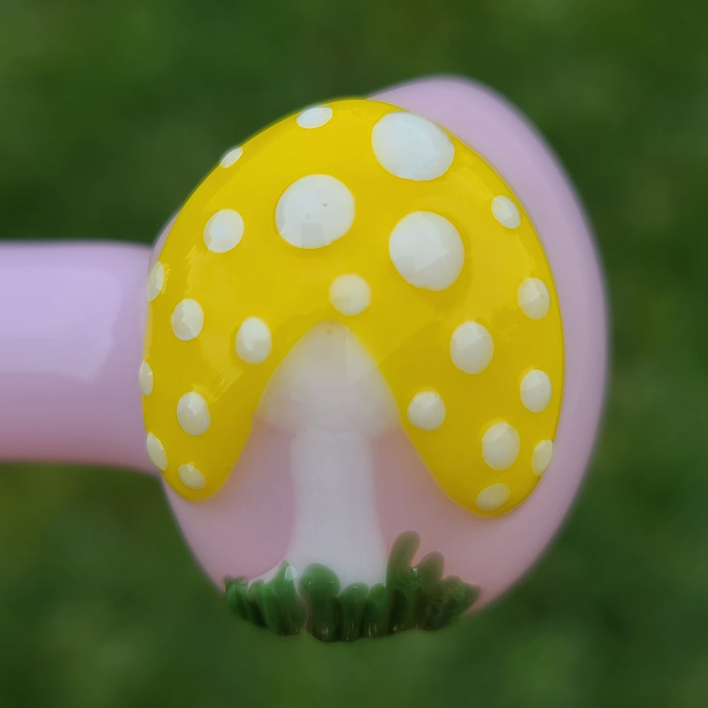 Mushroom Spoon Glass Pipe Glass Happy   