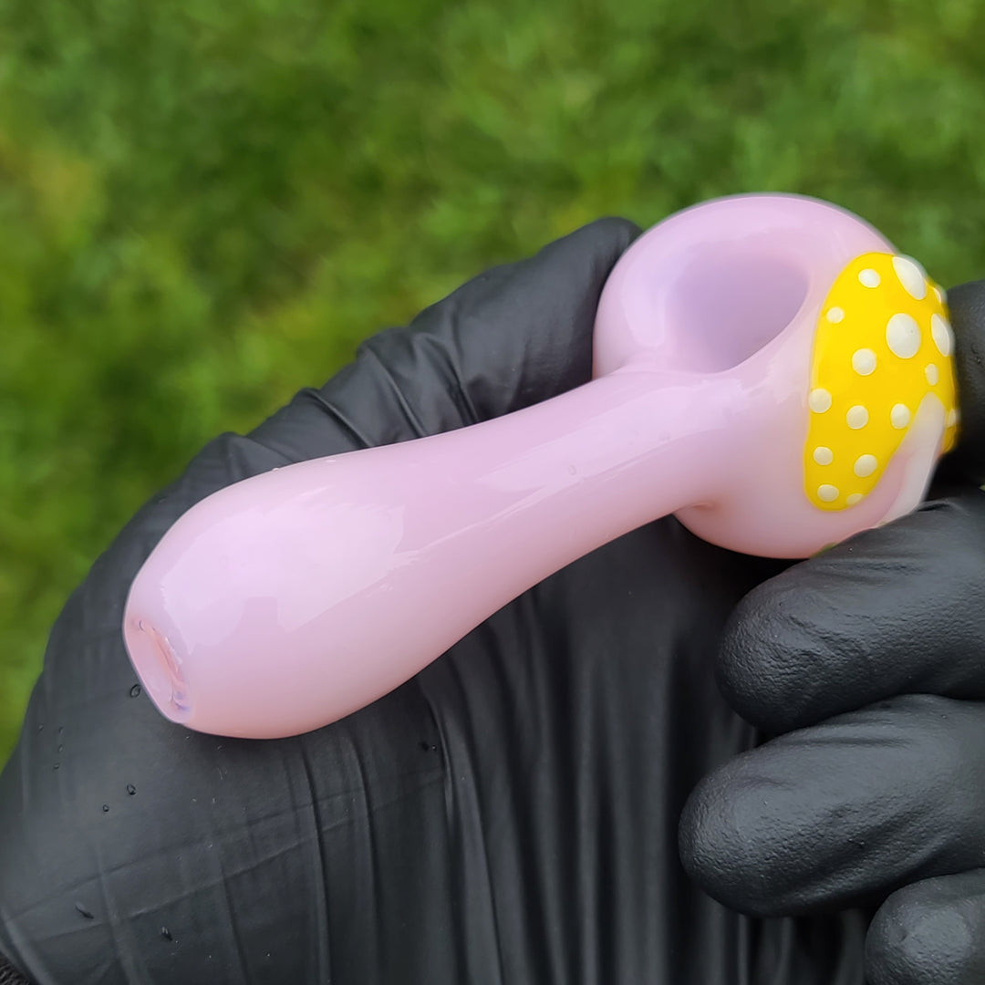 Mushroom Spoon Glass Pipe Glass Happy   