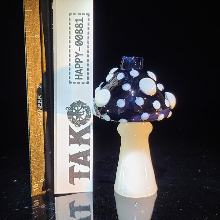 Mushroom Chillum Glass Pipe Glass Happy   