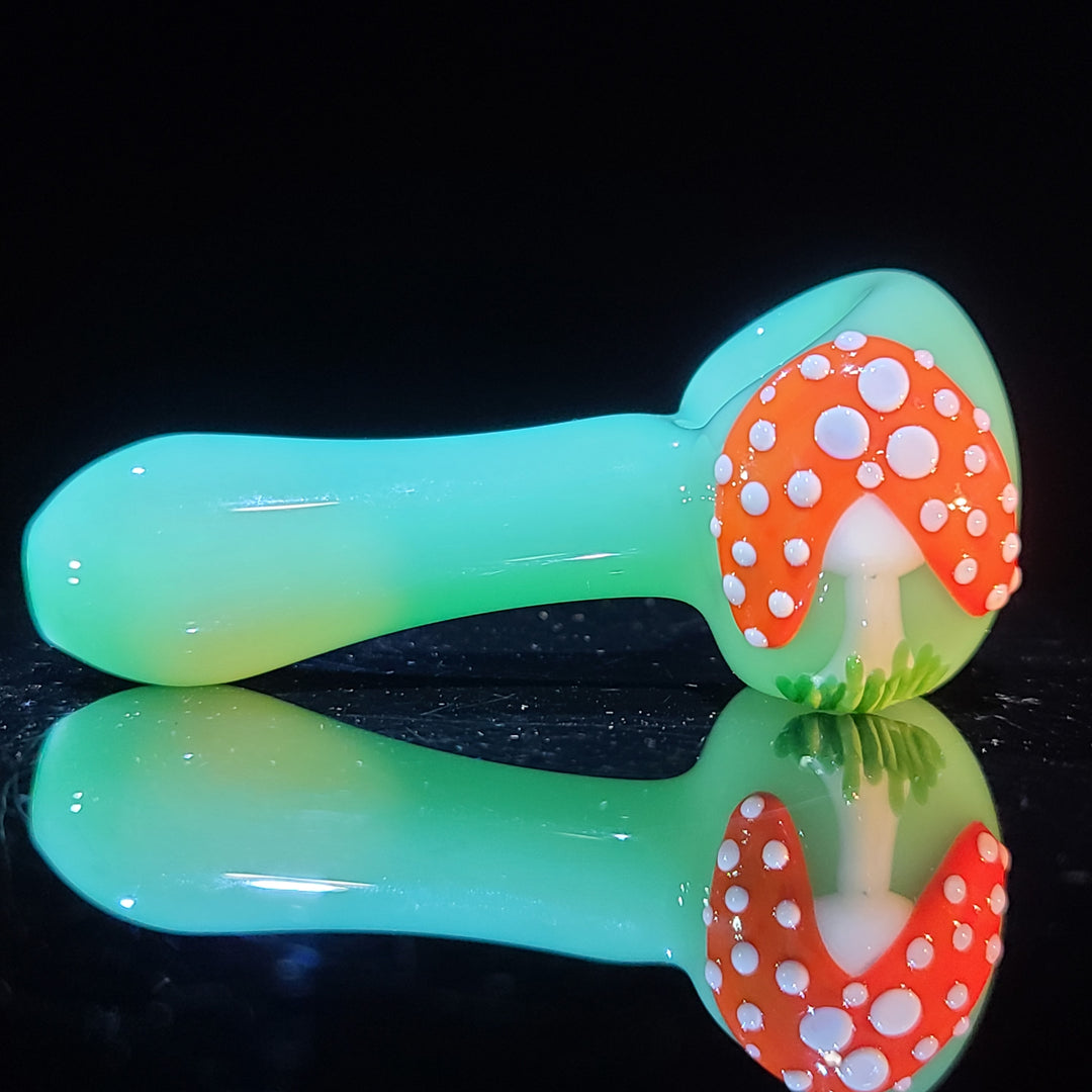 Mushroom Spoon Glass Pipe Glass Happy   