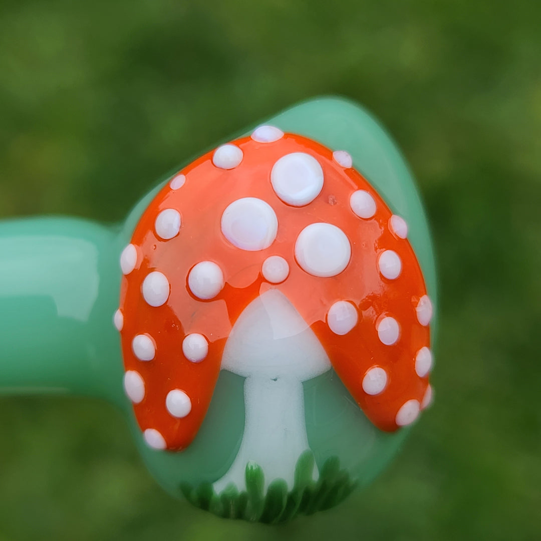 Mushroom Spoon Glass Pipe Glass Happy   