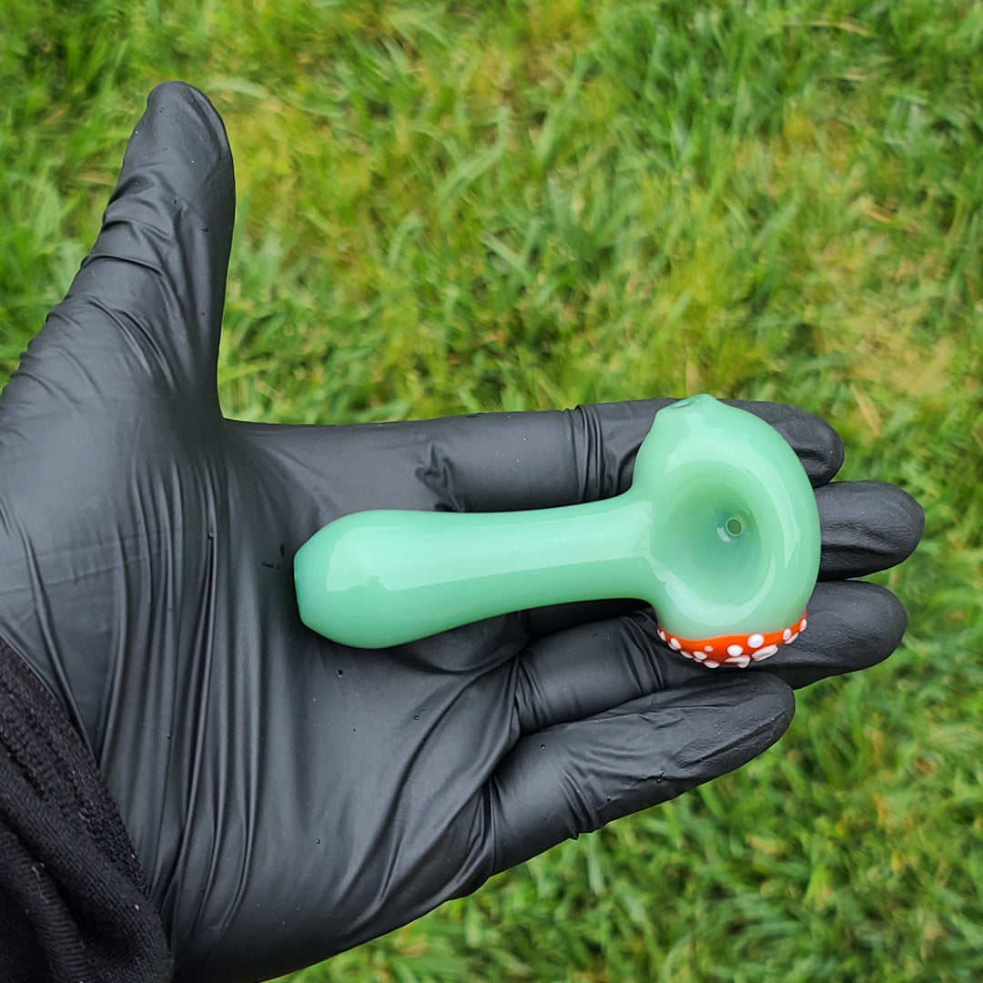 Mushroom Spoon Glass Pipe Glass Happy   