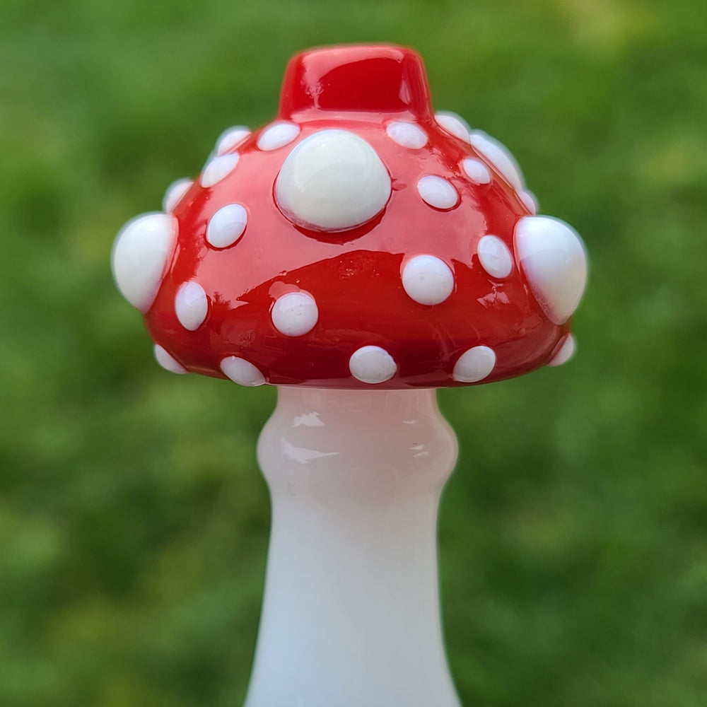 Happy Mushroom Chillum Glass Pipe Glass Happy   