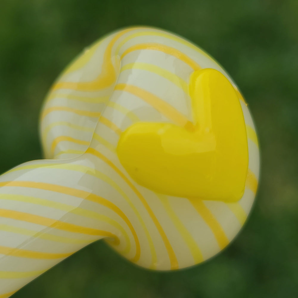 Fruit Stripe Heart Spoon Glass Pipe Glass Happy   