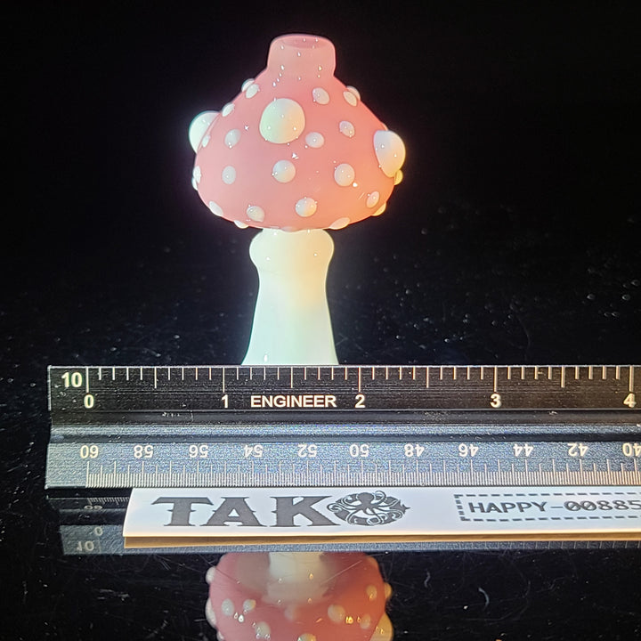 Happy Mushroom Chillum Glass Pipe Glass Happy   