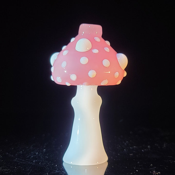 Happy Mushroom Chillum Glass Pipe Glass Happy   