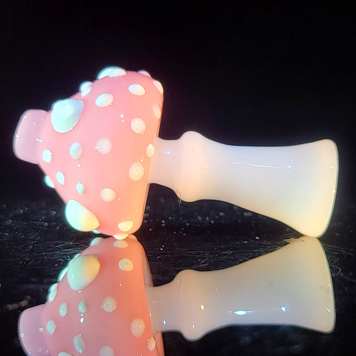 Happy Mushroom Chillum Glass Pipe Glass Happy   
