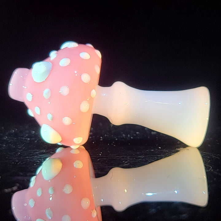 Mushroom Chillum Glass Pipe Glass Happy   