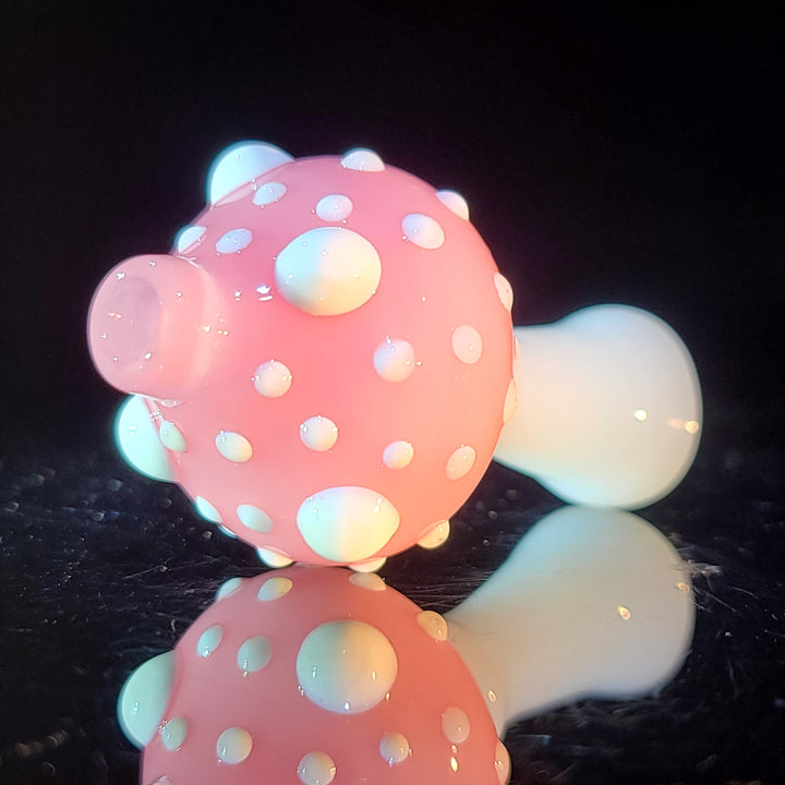 Happy Mushroom Chillum Glass Pipe Glass Happy   