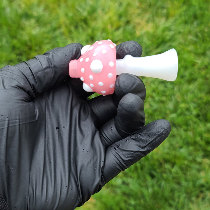 Happy Mushroom Chillum Glass Pipe Glass Happy   