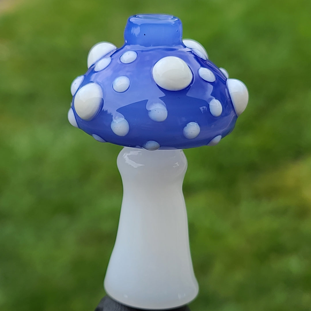 Happy Mushroom Chillum Glass Pipe Glass Happy   