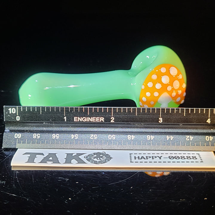 Mushroom Spoon Glass Pipe Glass Happy   