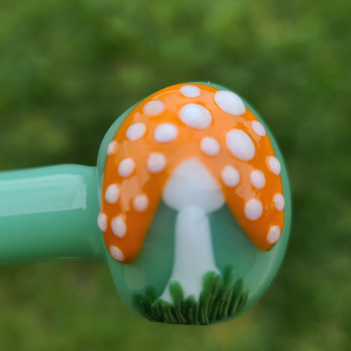 Mushroom Spoon Glass Pipe Glass Happy   