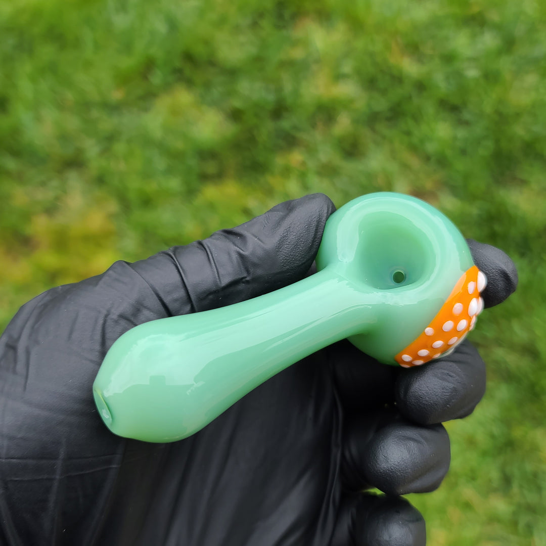 Mushroom Spoon Glass Pipe Glass Happy   