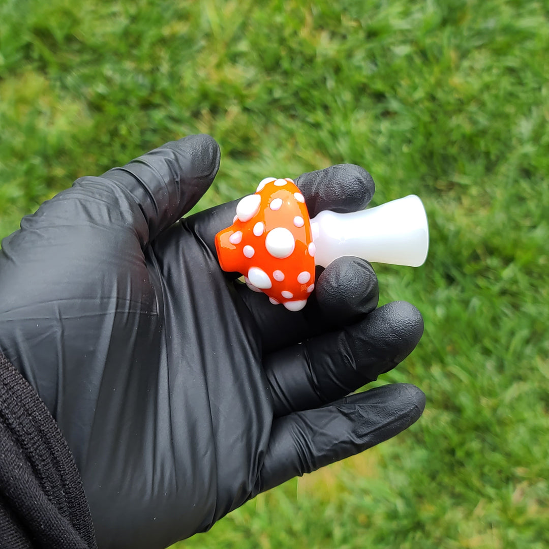 Mushroom Chillum Glass Pipe Glass Happy   