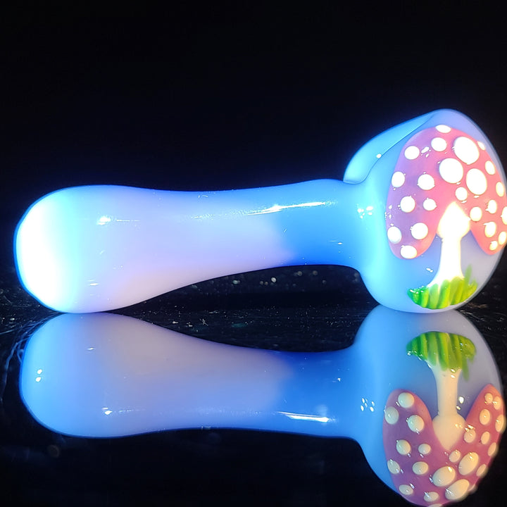 Hapy Mushroom Spoon Glass Pipe Glass Happy   