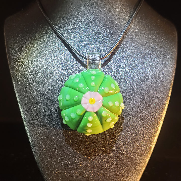 Peyote Button Pendant - Large Jewelry Glass Happy   