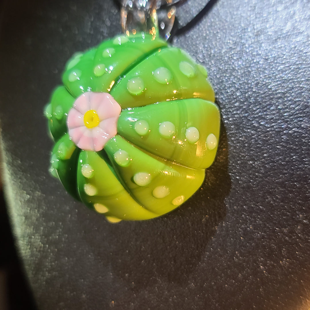 Peyote Button Pendant - Large Jewelry Glass Happy   