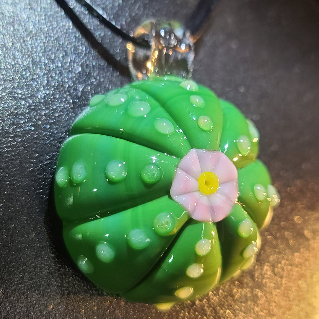 Peyote Button Pendant - Large Jewelry Glass Happy   