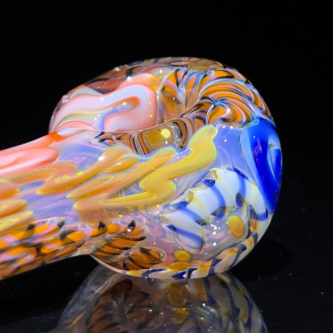 Color Inside Out Spoon Glass Pipe Tiny Mike   