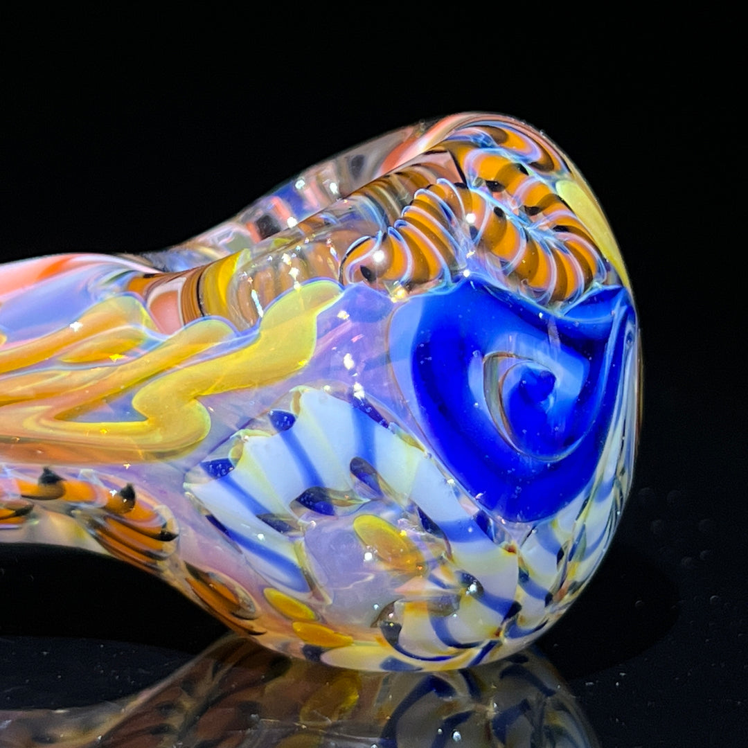 Color Inside Out Spoon Glass Pipe Tiny Mike   