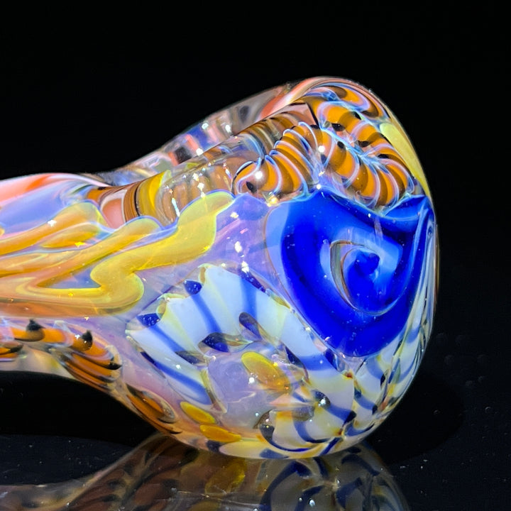 Color Inside Out Spoon Glass Pipe Tiny Mike   