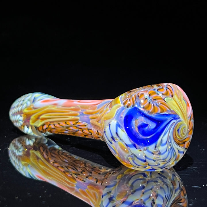 Color Inside Out Spoon Glass Pipe Tiny Mike   