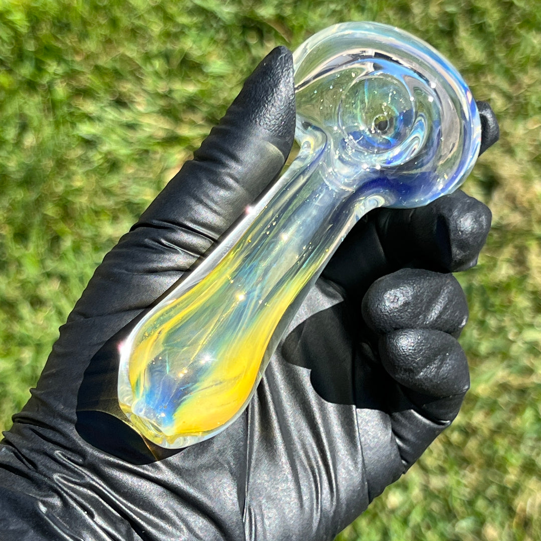 Fumed Color Changer Spoon Glass Pipe TG   