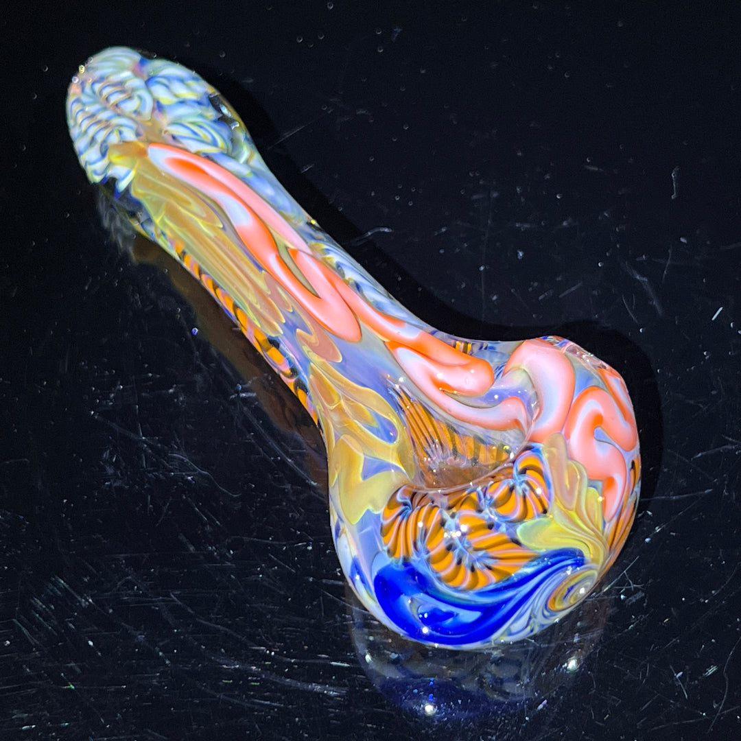 Color Inside Out Spoon Glass Pipe Tiny Mike   