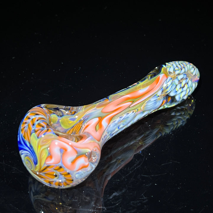 Color Inside Out Spoon Glass Pipe Tiny Mike   