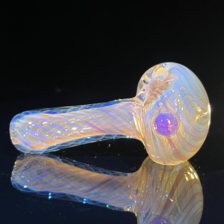 Thick Fume Pipe Pink Slyme Marble Glass Pipe Chuck Glass   