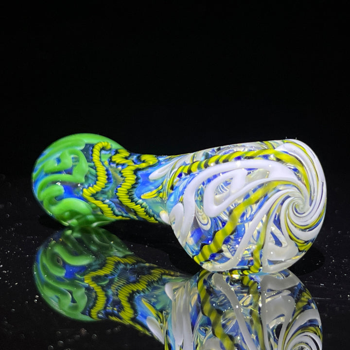 Color Inside Out Spoon Glass Pipe Tiny Mike   