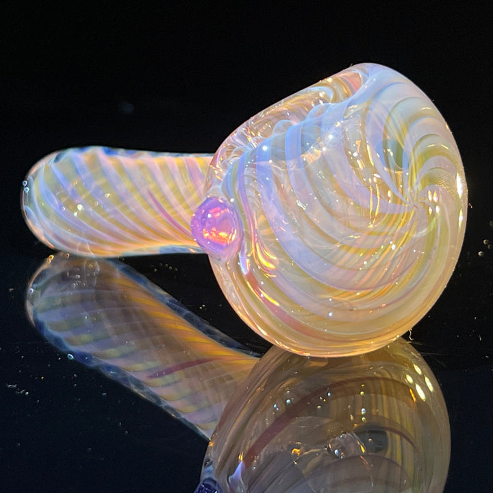 Thick Fume Pipe Pink Slyme Marble Glass Pipe Chuck Glass   