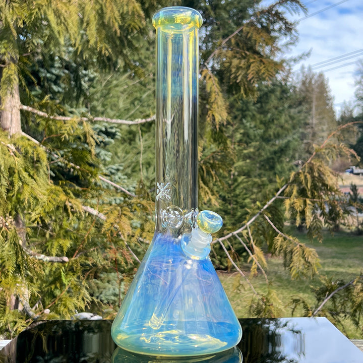 16" Fumed Beaker Bong Glass Pipe Mary Jane's Glass