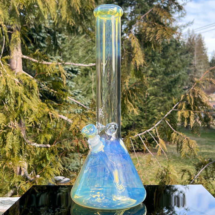 16" Fumed Beaker Bong Glass Pipe Mary Jane's Glass